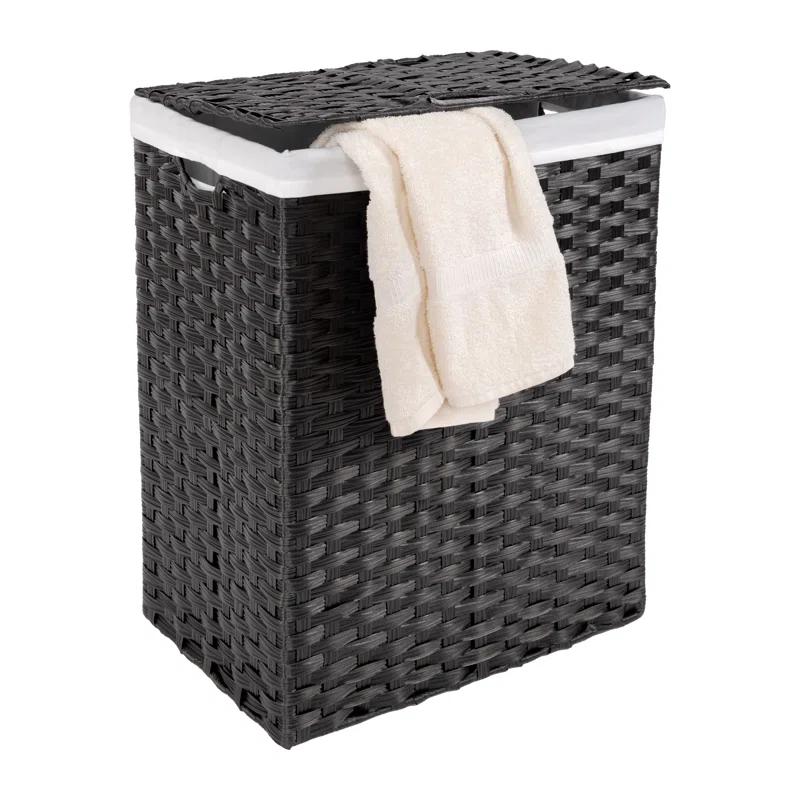 Handwoven Rectangle Laundry Hamper