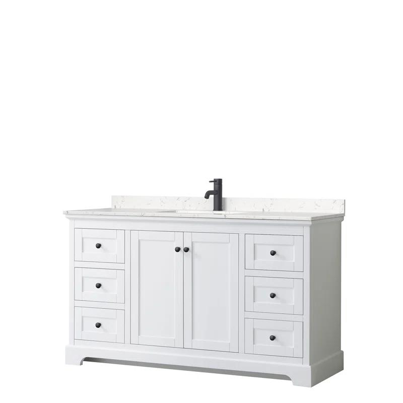 Wyndham Collection Avery 60'' Single Bathroom Vanity with Top