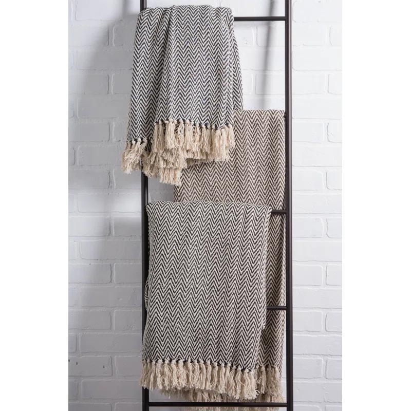 Design Imports Hand Woven Throw Blanket
