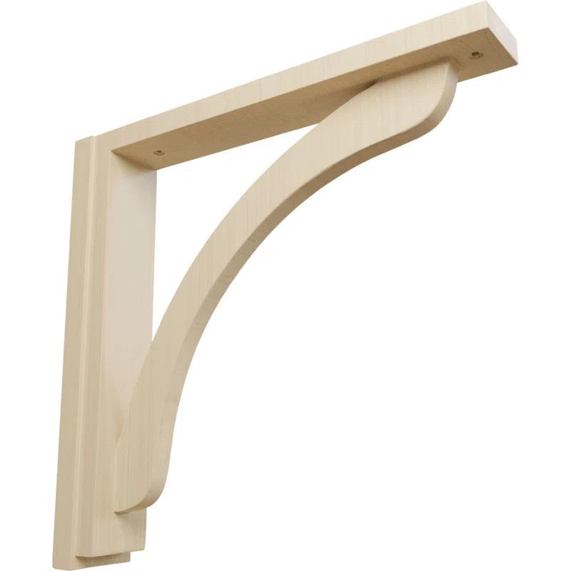 Ekena Millwork Reese H 2.5'' W D Wood Bracket / Corbel