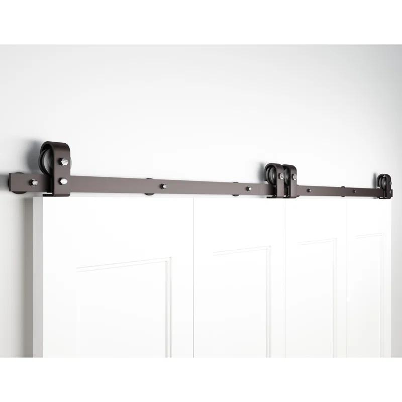 Stone Harbor Hardware Top Mount Strap Style Folding Door Hardware Set, Fits Door Openings, By Stone Harbor Hardware
