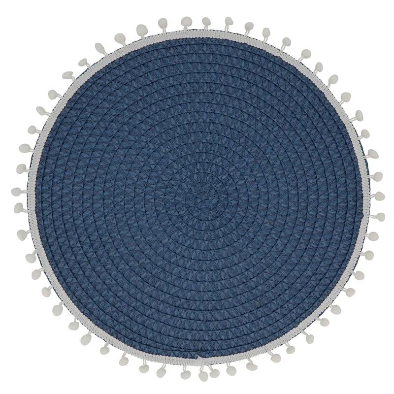 Dakota Fields Harding Brielle Pom Pom 15" Placemat (Set of 4)