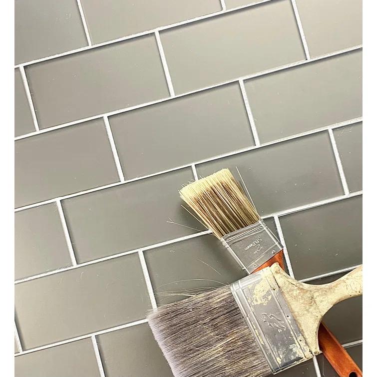 Abolos Forever Matte 3 in. x 6 in. Diamond Grade Glass Straight Edge Subway Decorative Kitchen & Bathroom Wall Tile