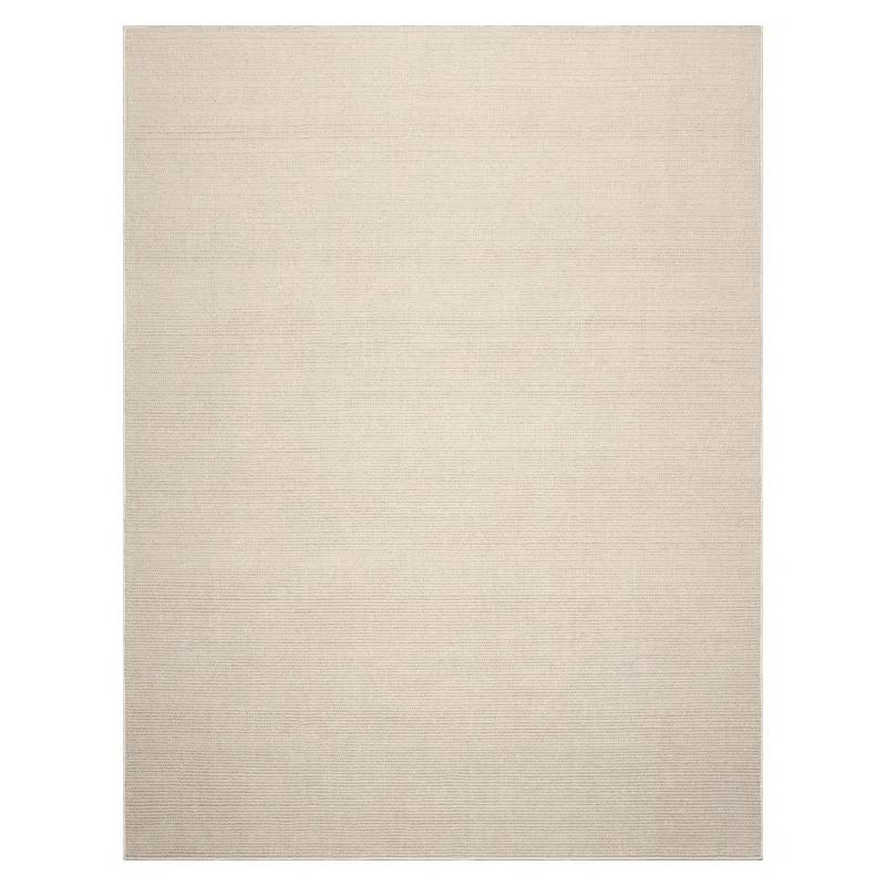 Beige Hand-Tufted Textured New Zealand Wool Oriental Rug Multi Sizes