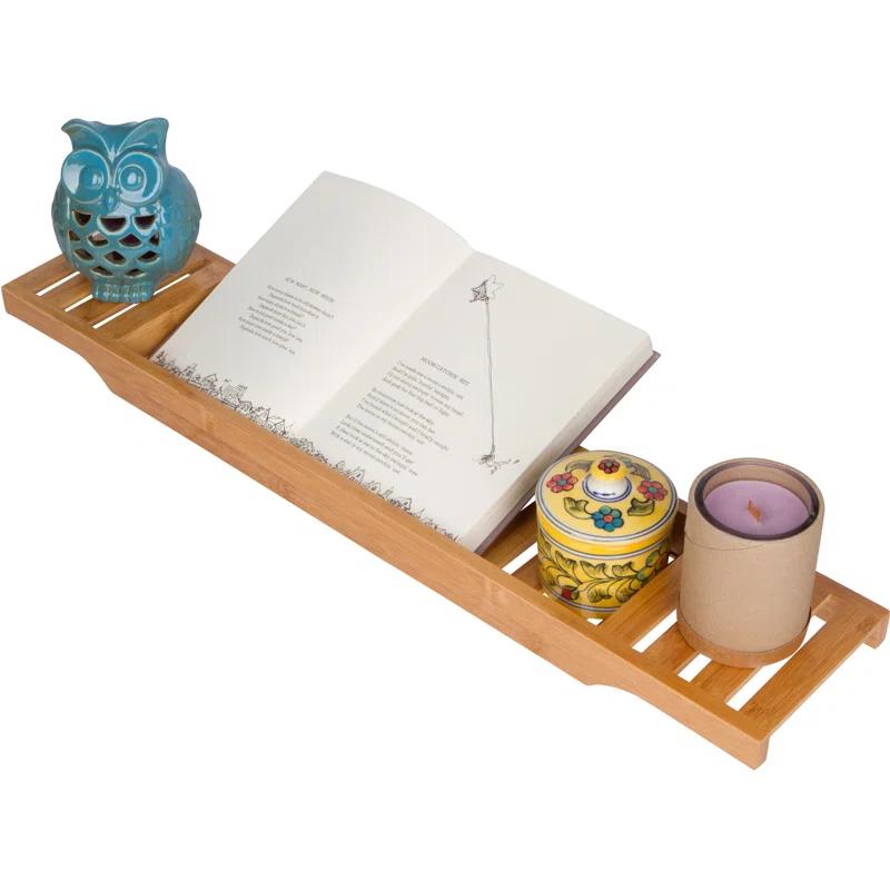 Freestanding Bamboo Bath Caddy