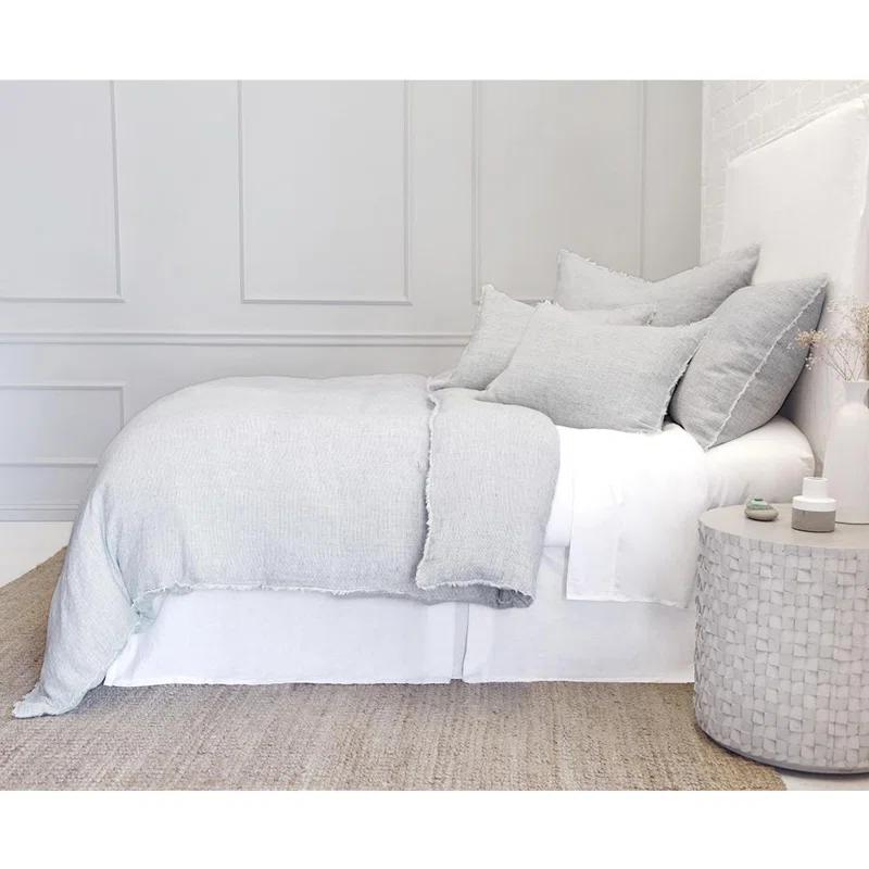 Logan Linen Sham by Pom Pom at Home - Navy / Standard