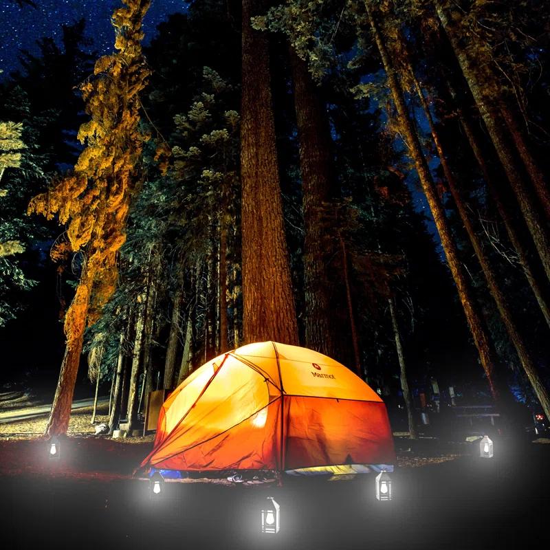 Techko 12.88 Outdoor Vintage Solar LED Lantern with Auto Dawn-to-Dusk Sensor