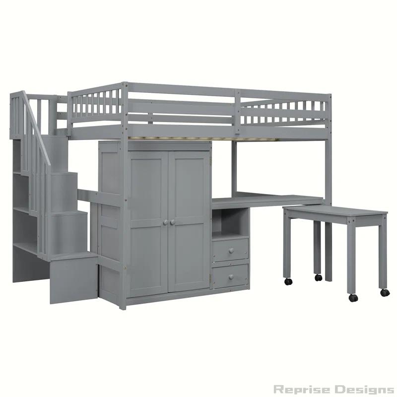 Reprise Designs Desk & Wardrobe – Space-Saving Multifunctional Loft Bed