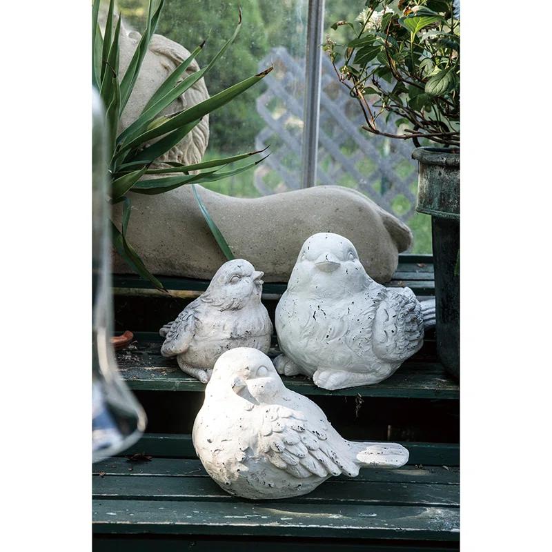 Large White Bird Figurine Sculpture for Christmas Decor