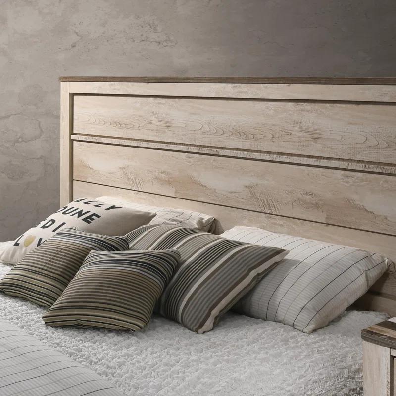 Breakwater Bay Contemporary White Wash Finish 3-Piece Bedroom Set