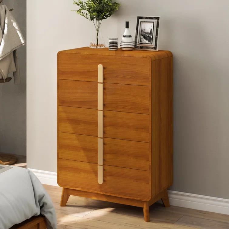 George Oliver Mid Century Modern 5 Drawer Dresser