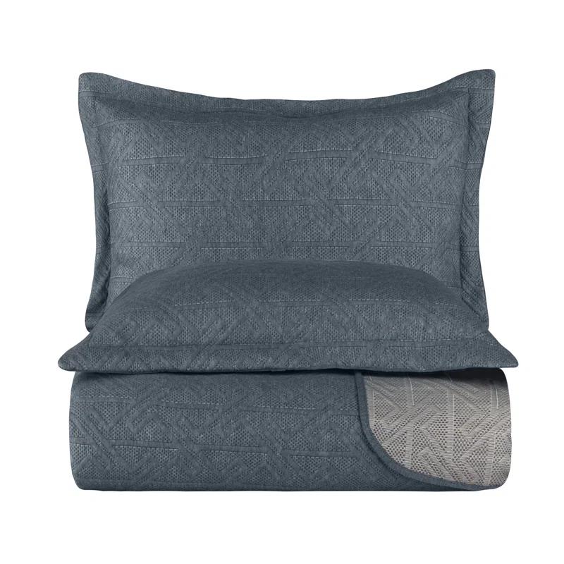 Ambesonne Flannel Mixed Coverlet Set (Set of 3)
