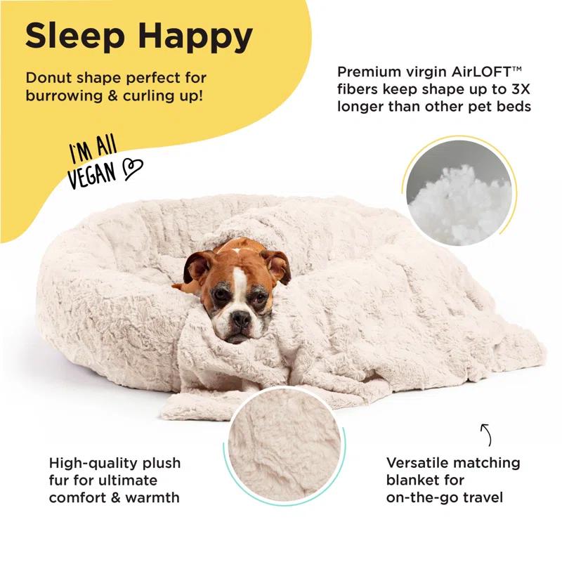 Best Friends By Sheri Best Friends by Sheri Bundle The Original Calming Lux Donut Cuddler Pet Bed/Throw