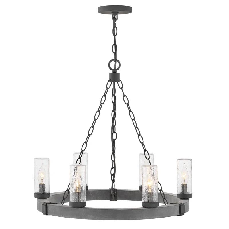 Sawyer 6 - Bulb 23.25" H Outdoor Chandelier