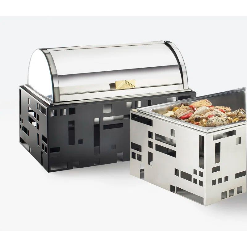 Cal-Mil Squared 9 Qt. Roll Top Chafer