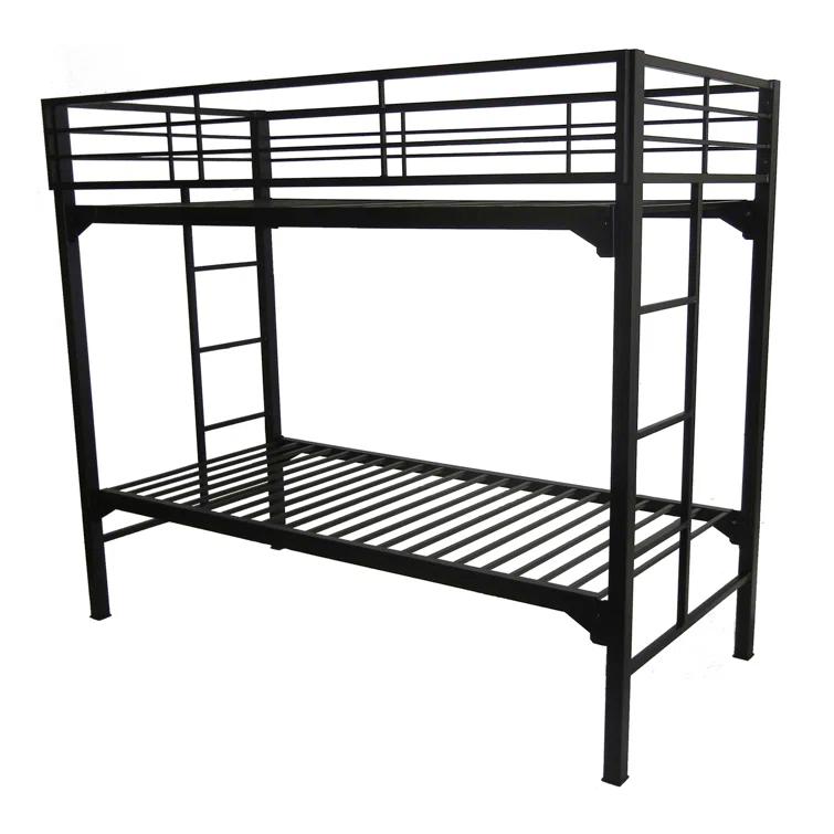 Isabelle & Max™ Assumpta University 2" Heavy Duty Steel Bunk Bed with Built-in Guardrails & Ladders