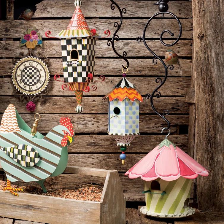 MacKenzie-Childs Hollyhock Birdhouse