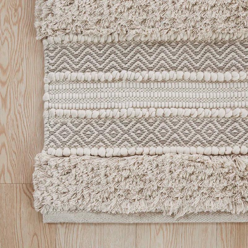 INK+IVY Asher Cotton Blend Bath Rug with Non-Slip Backing