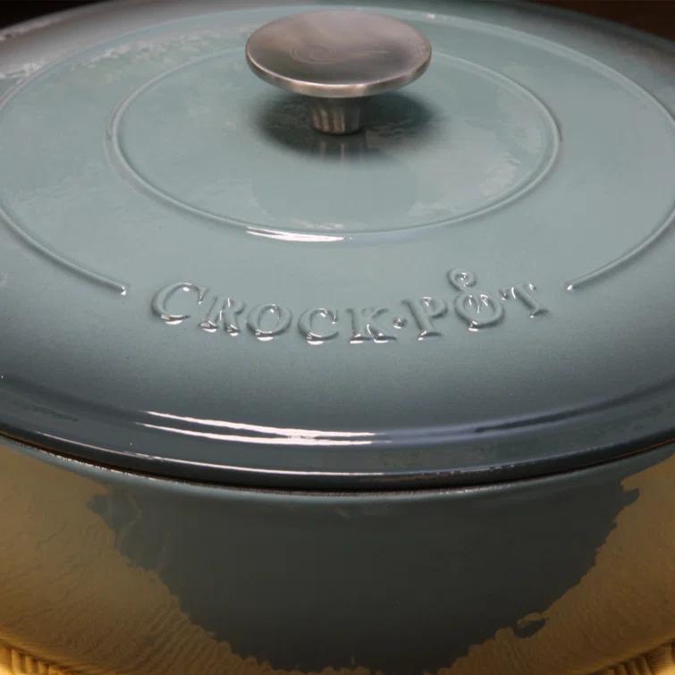 Crock-pot Crock-pot Artisan 5 qt. Non-Stick Cast Iron Round Braiser with Lid