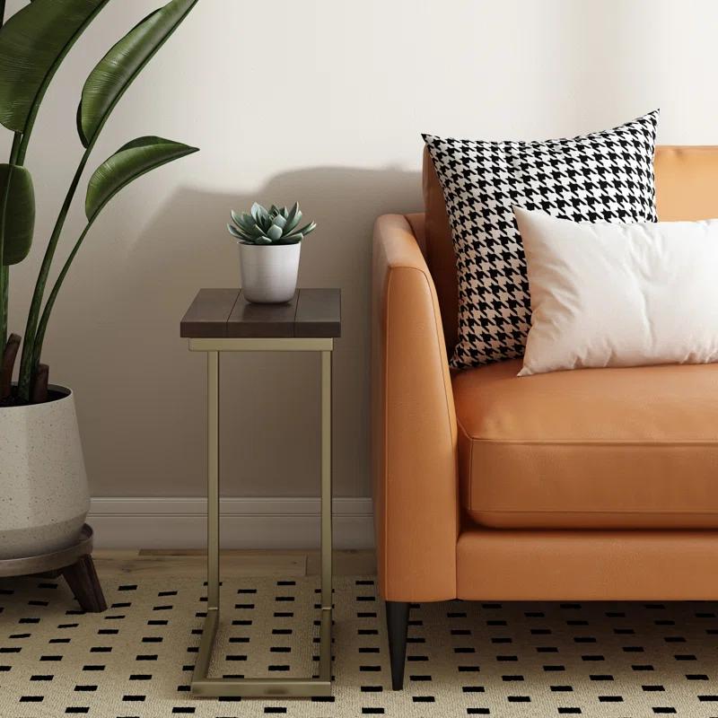 Simpli Home Skyler Solid Mango Wood C Side Table