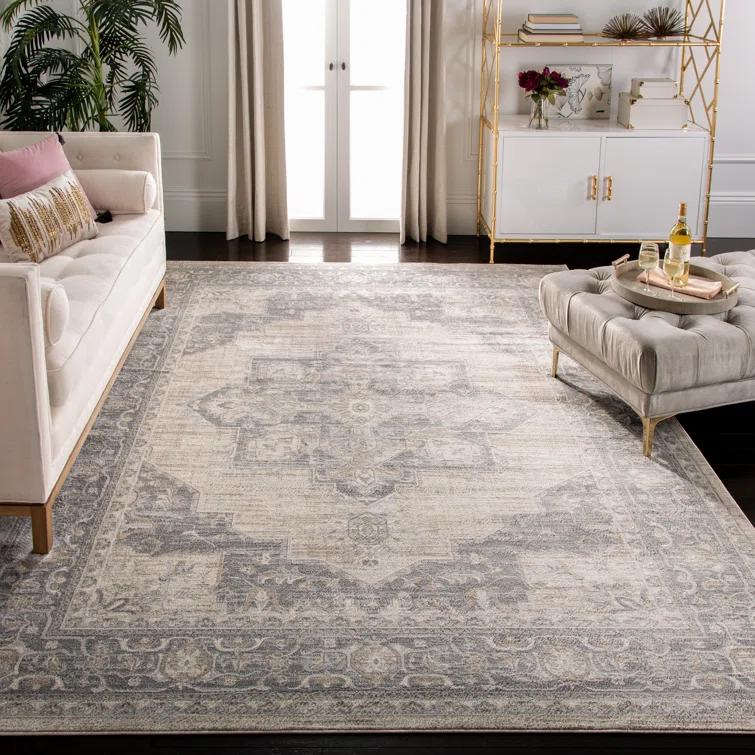 Kelly Clarkson Home Cardy Oriental Cream/Gray Area Rug & Reviews | Wayfair