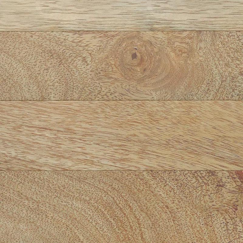 Simpli Home Millbury 36"W Solid Mango Wood Contemporary Round Drum Coffee Table, Fully Assembled