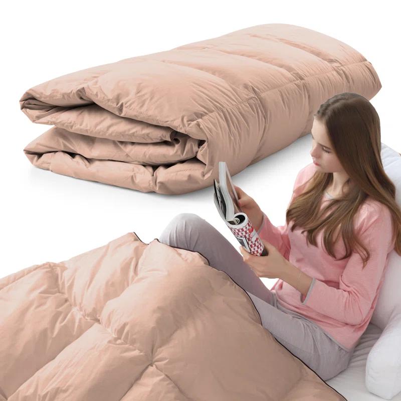 Cheer Collection Baffle Box Stitch Comforter