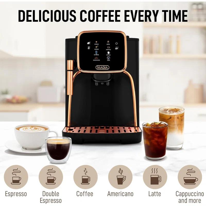 Zulay Kitchen Zulay Kitchen Magia Clasica - Fully Automatic Espresso Machine With Grinder and Touch Screen