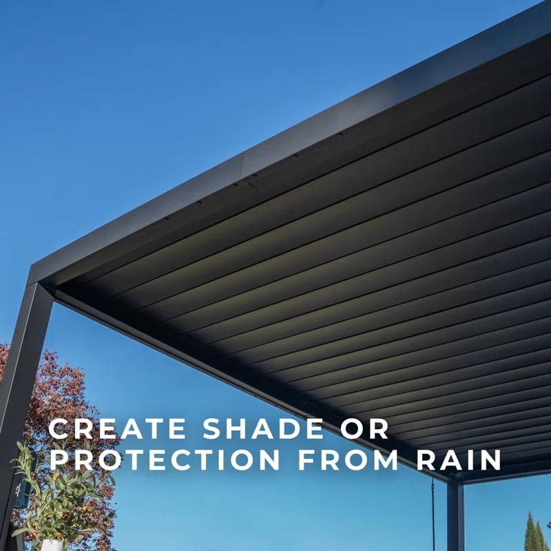Sarasota Steel Louvered Pergola