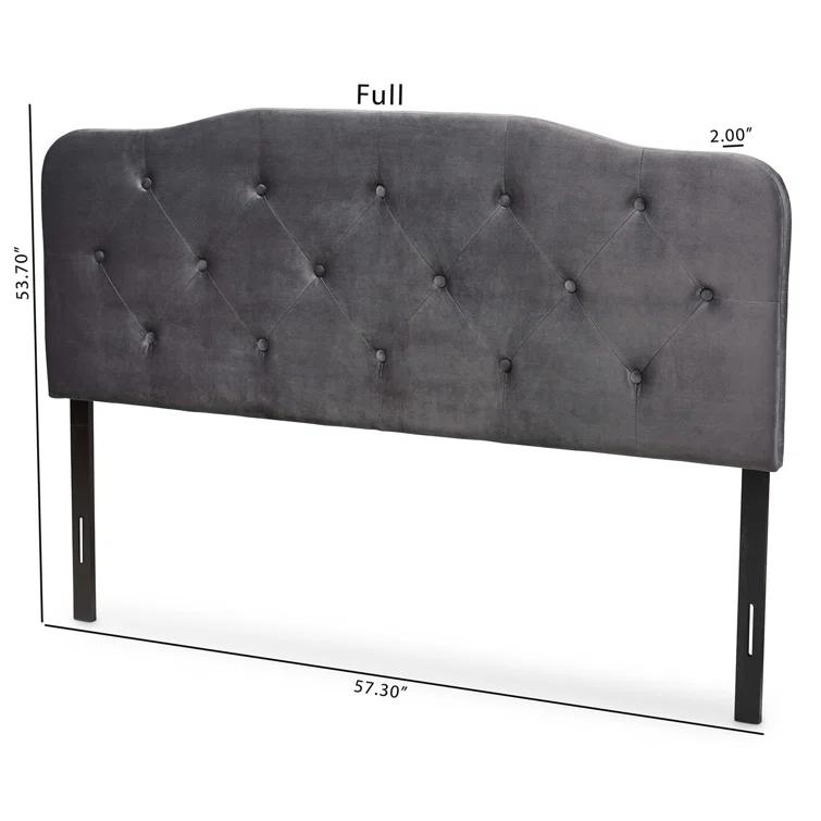 Corrigan Studio® Turek Velvet Upholstered Panel Headboard