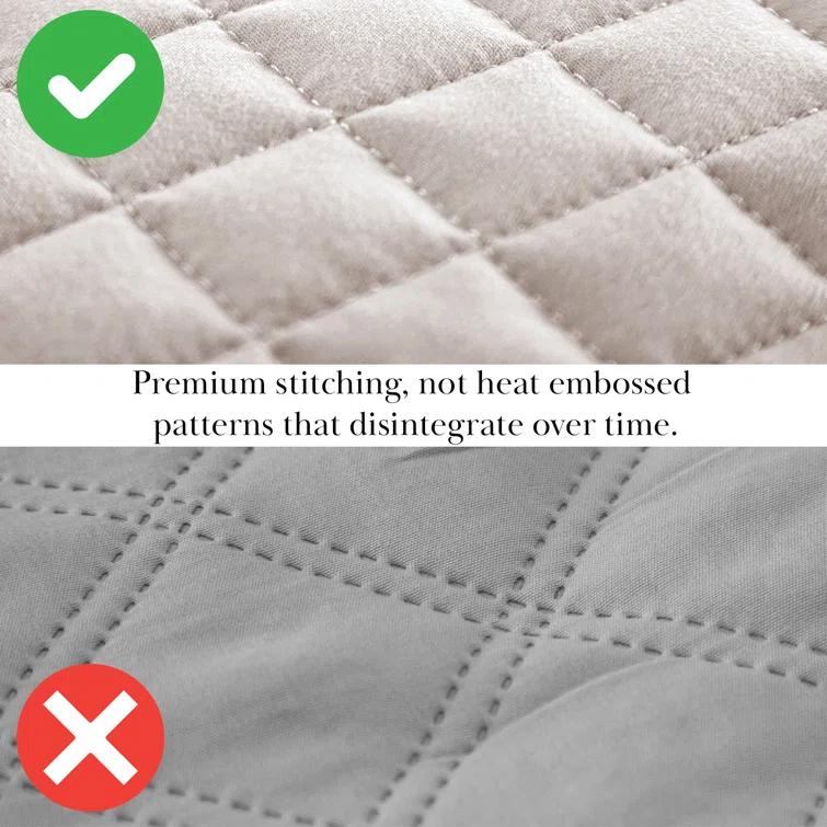 SouthShore Fine Linens Vilano Springs ® Oversized, light-weight Hotel Quality Quilt Set with matching shams