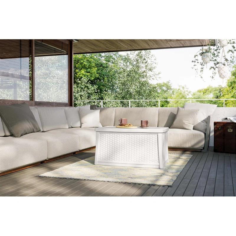 Suncast Rectangular Resin Outdoor Coffee Table