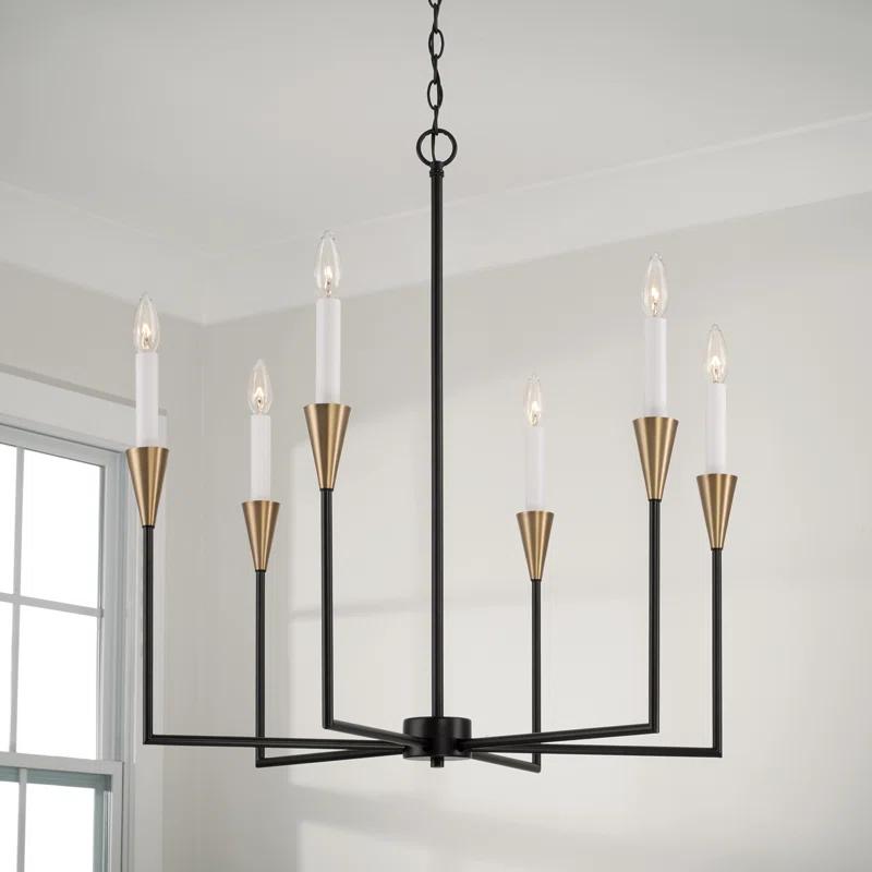 Capital Lighting Avant 6 - Light Dimmable Classic / Traditional Chandelier