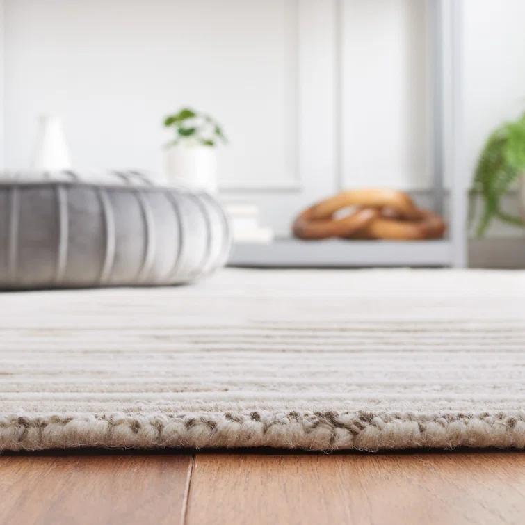 Martha Stewart Martha Stewart 300 Hand Tufted Wool/Cotton with Latex Abstract Rug in Brown/Beige