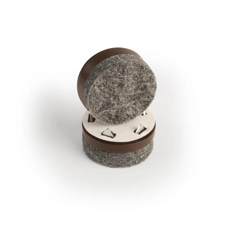 Slipstick Gorillafelt Cb257 Chair Leg Floor Protectors/Felt Glides (Set Of 16) Tap On Felt Furniture Pads Guaranteed To Stay On, 1 Inch Round Sliders (Set of 16)