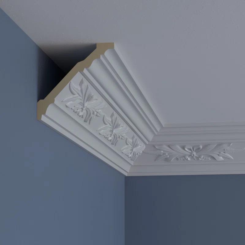 4 5/8"H x 4 3/4"P x 6 5/8"F x 94 1/2"L, (11 3/4" Repeat), Harvest Crown Moulding