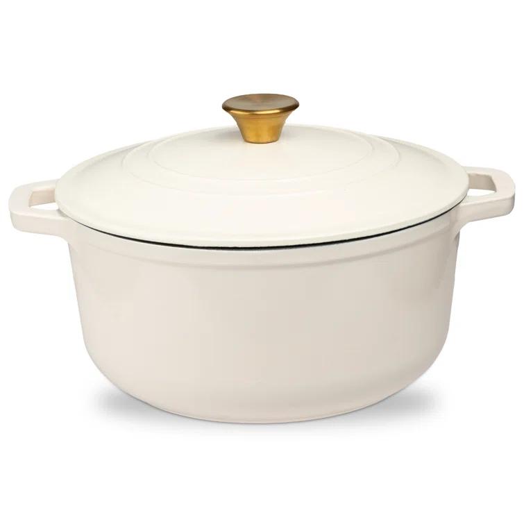 Lexi Home Lexi Home Enameled Cast Iron Round Dutch Oven