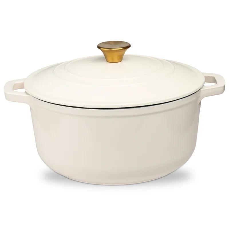Lexi Home Lexi Home Enameled Cast Iron Round Dutch Oven