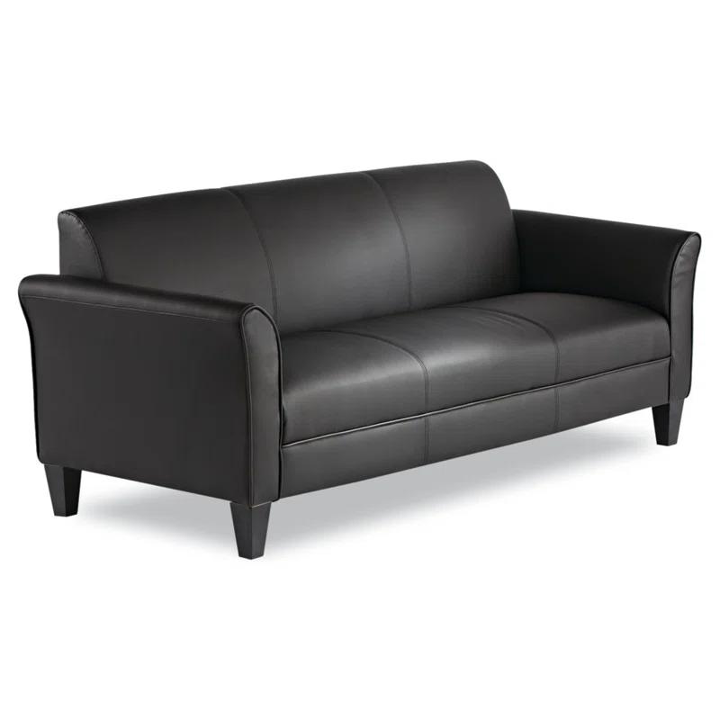 Alera® Leather 77'' Reception Sofa
