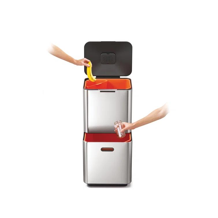Joseph Joseph Totem Waste & Recycling Dual Kitchen Trash Can