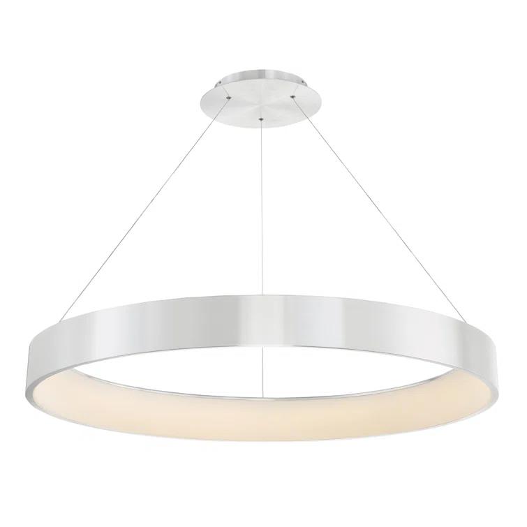 WAC Lighting Corso 18" LED 3000K Contemporary Aluminum Pendant in Chrome