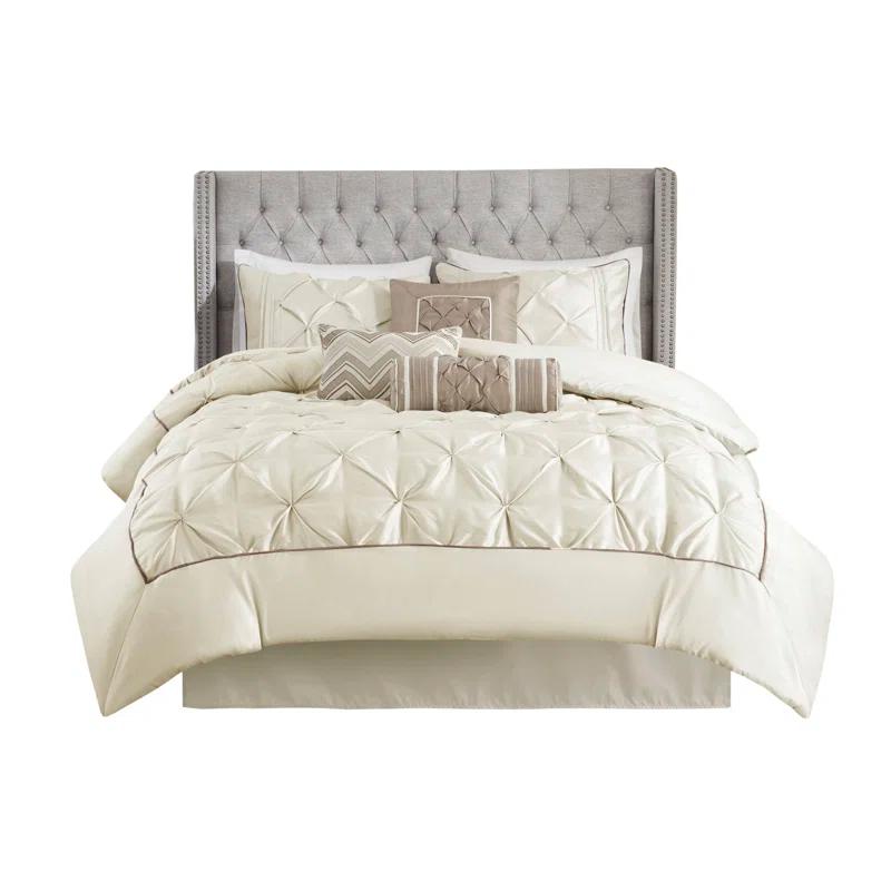 Madison Park Laurel 7 Piece Tufted Comforter Set