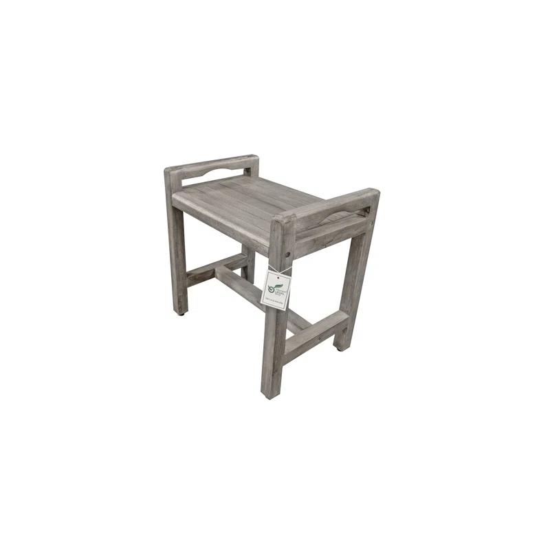 CoastalVogue 20'' W Teak Shower Bench with LiftAide