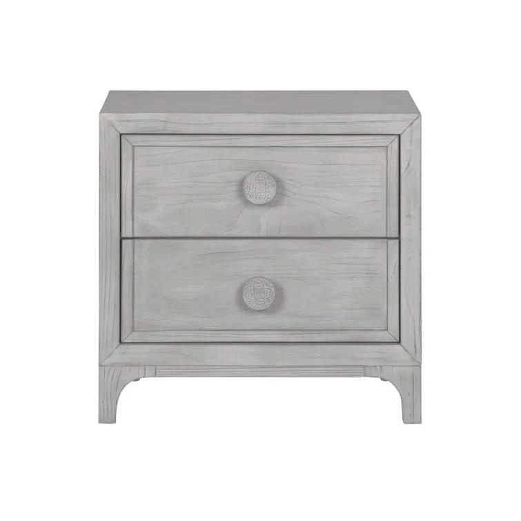 Bungalow Rose Tovoris 28'' W Solid Wood Nightstand
