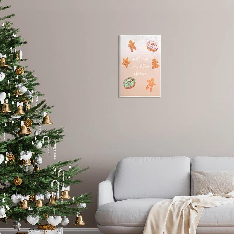 Stupell Industries " Those Who Bake Holiday Cookies " by Lil' Rue