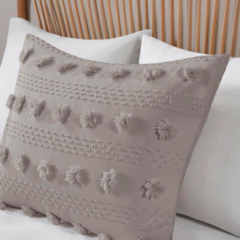 Intelligent Design Clip Jacquard Duvet Cover Set