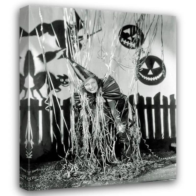 The Holiday Aisle® The Holiday Aisle® Hollywood Photo Archive Gallery Wrapped Canvas Art Titled: Halloween, Joan Crawford