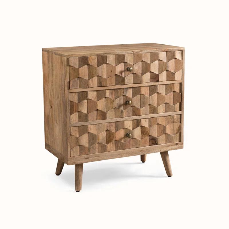 Millwood Pines 3 Drawer Dresser Chest