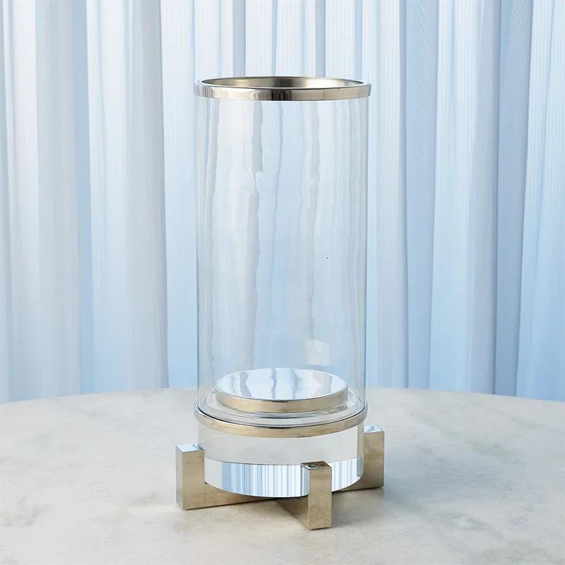 Global Views Cylinder Hurricane w/Rim-Nickel