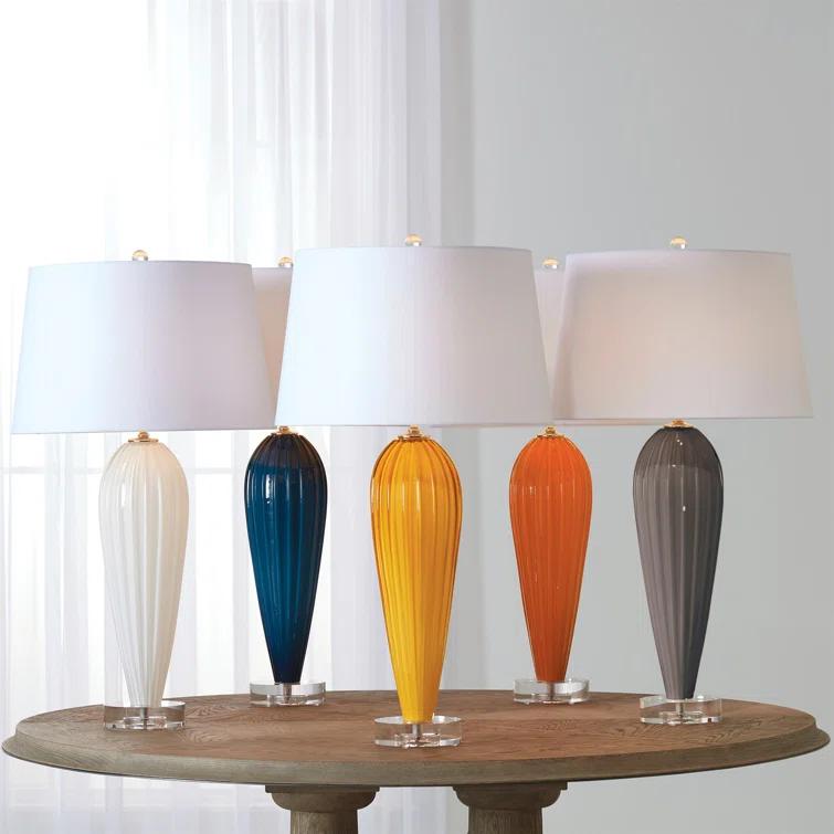 Global Views Teardrop Glass Lamp
